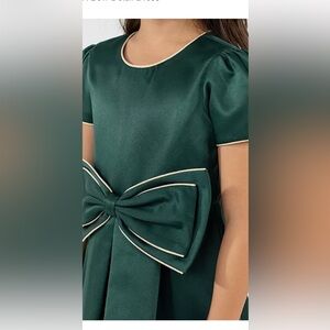Rare Editions Emerald Dress with Gold Trim